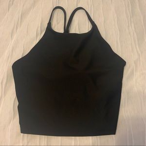 Old Navy PowerSoft Longline Sports Bra - Black